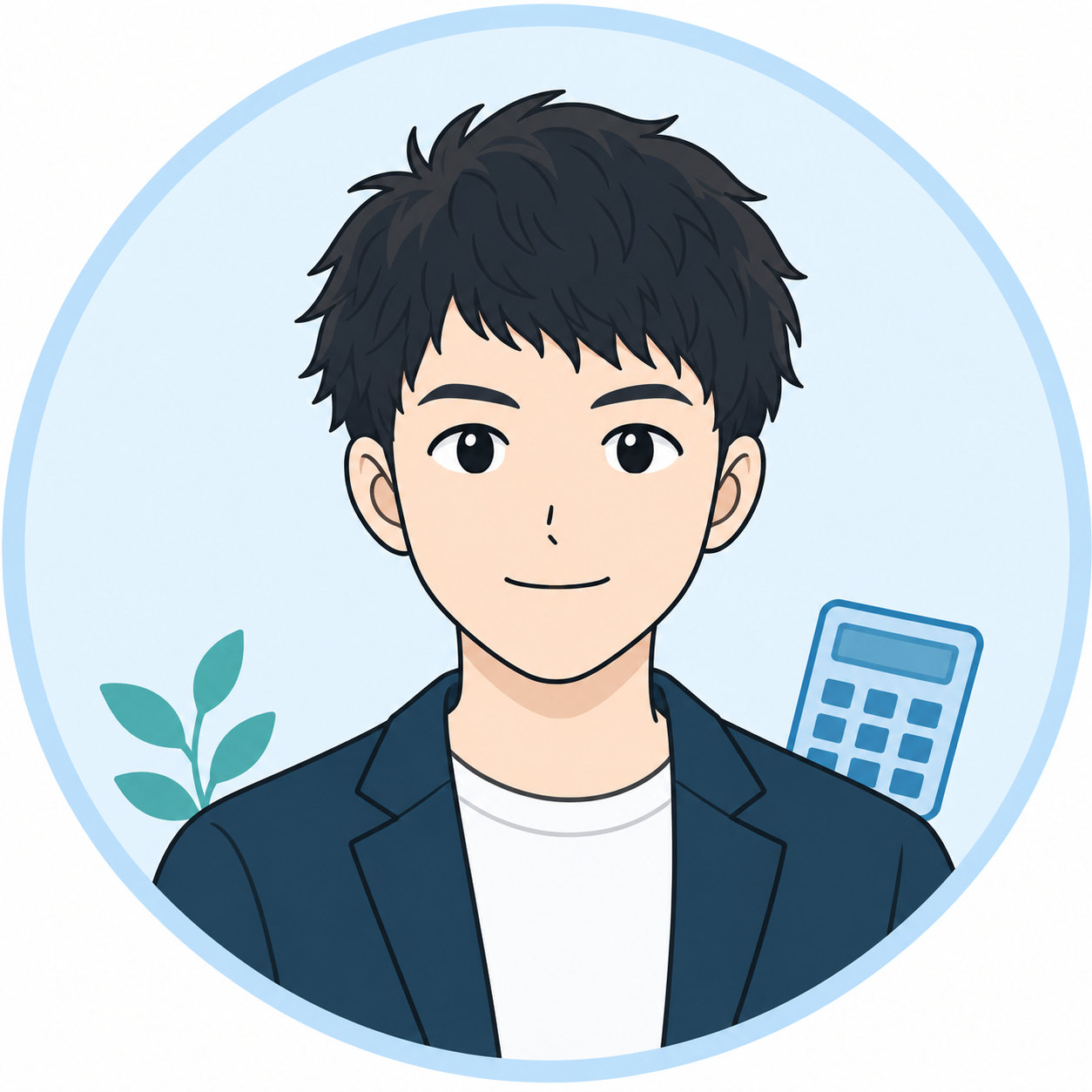 ひとり会計ラボ運営者のプロフィールイラスト
